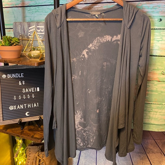 Ladies Hooded Cardigan - Picture 4 of 4